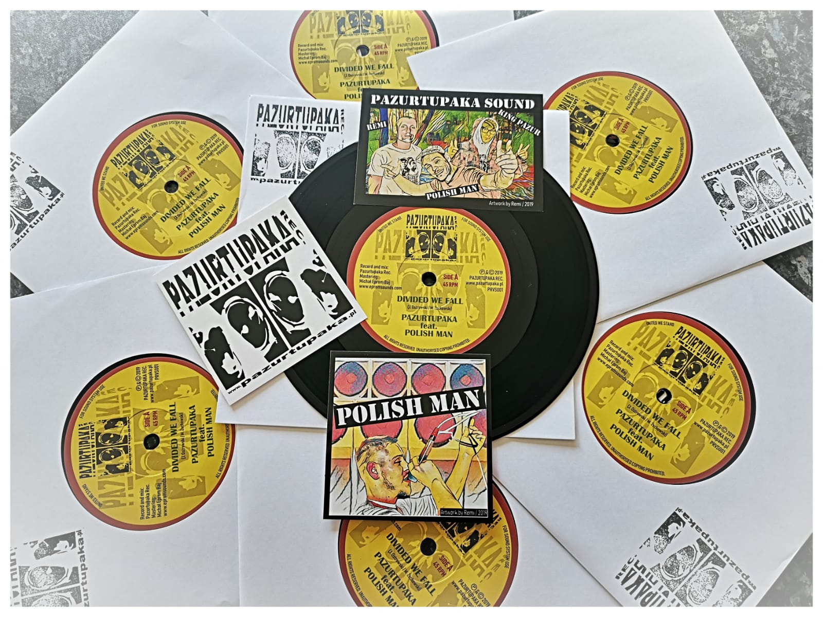 NEW 7" VINYL DIVIDED WE FALL - PAZURTUPAKA - Image 2