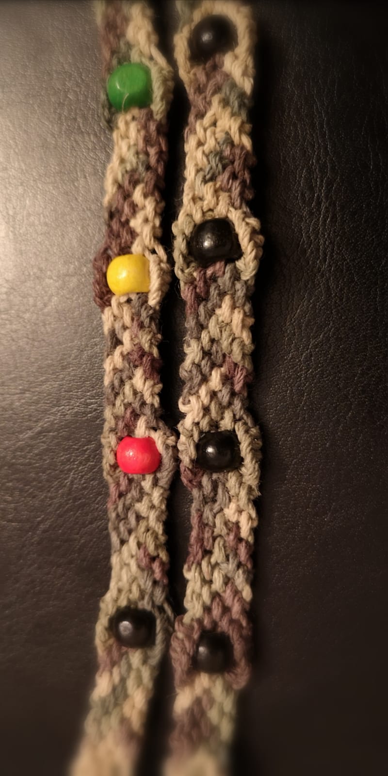 RASTA CAMO BRACELETS UNISEX - HAND MADE "RASTAPPAREL"
