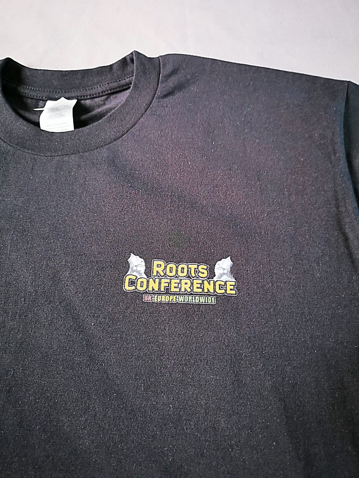 “ROOTS CONFERENCE” UNISEX HEAVY PREMIUM COTTON T-SHIRTS NEW IN STOCK – PRINTING FRONT & REAR IN MEDIUM OR LARGE - Image 8