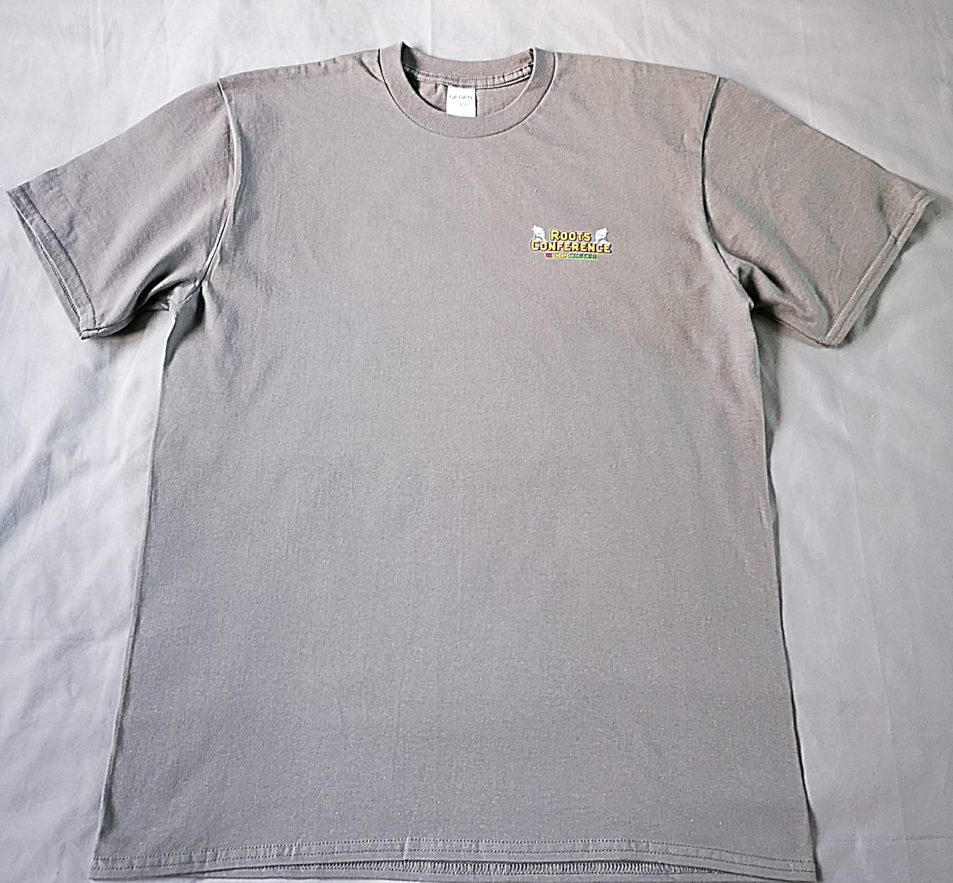 “ROOTS CONFERENCE” UNISEX HEAVY PREMIUM COTTON T-SHIRTS NEW IN STOCK – PRINTING FRONT & REAR IN MEDIUM OR LARGE - Image 10
