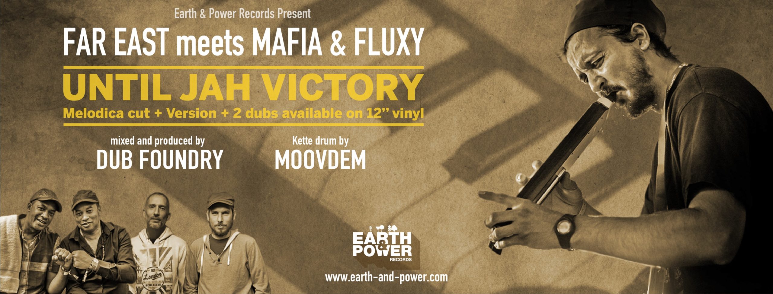 EARTH & POWER 12" VINYL "Until Jah Victory" Played as a dubplate by ABA SHANTI over the past 2 years - NOW FINALLY AVAILABLE & IN STOCK! - Image 3