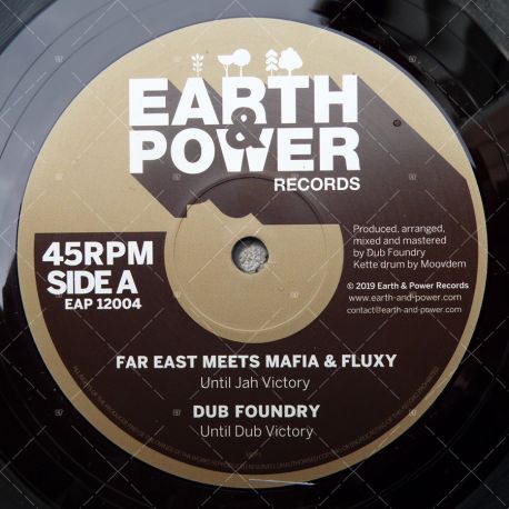 EARTH & POWER 12" VINYL "Until Jah Victory" Played as a dubplate by ABA SHANTI over the past 2 years - NOW FINALLY AVAILABLE & IN STOCK!