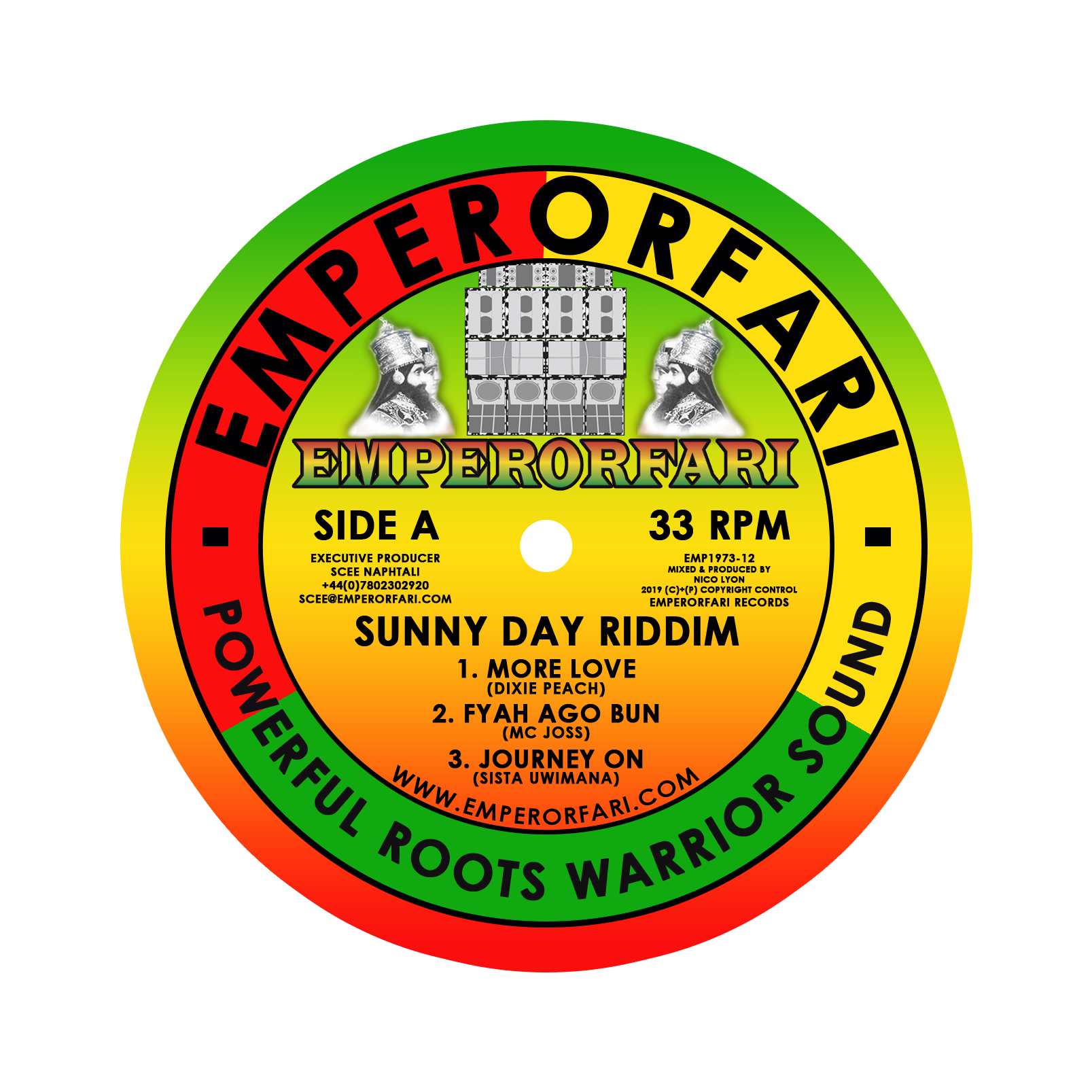 EMPERORFARI DUBPLATE SUNNY DAY RIDDIM DIGITAL DOWNLOAD! 6 TRACKS