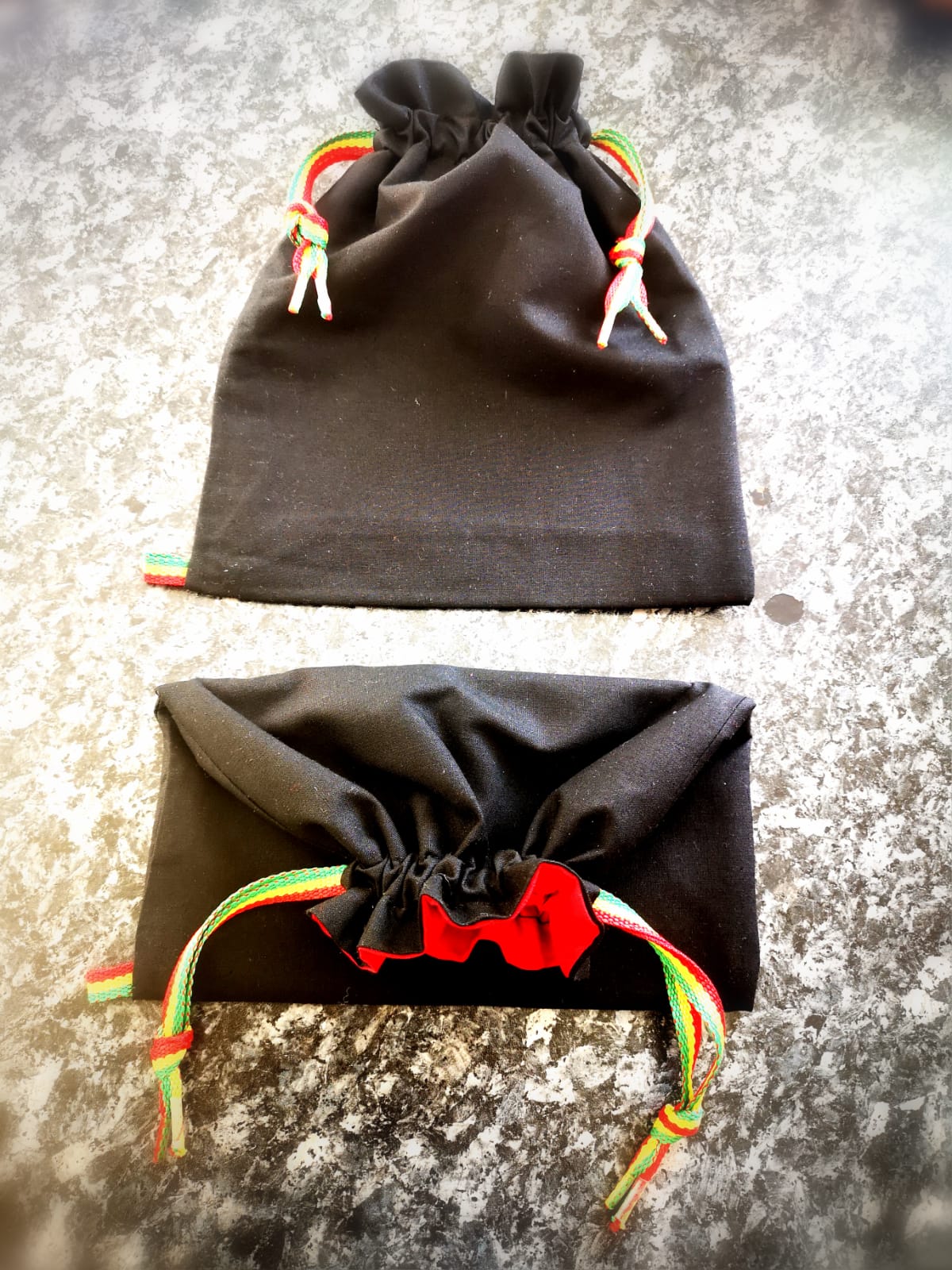 Exclusive unisex, multipurpose draw string bags, hand crafted by "RASTAPPAREL" - Image 4