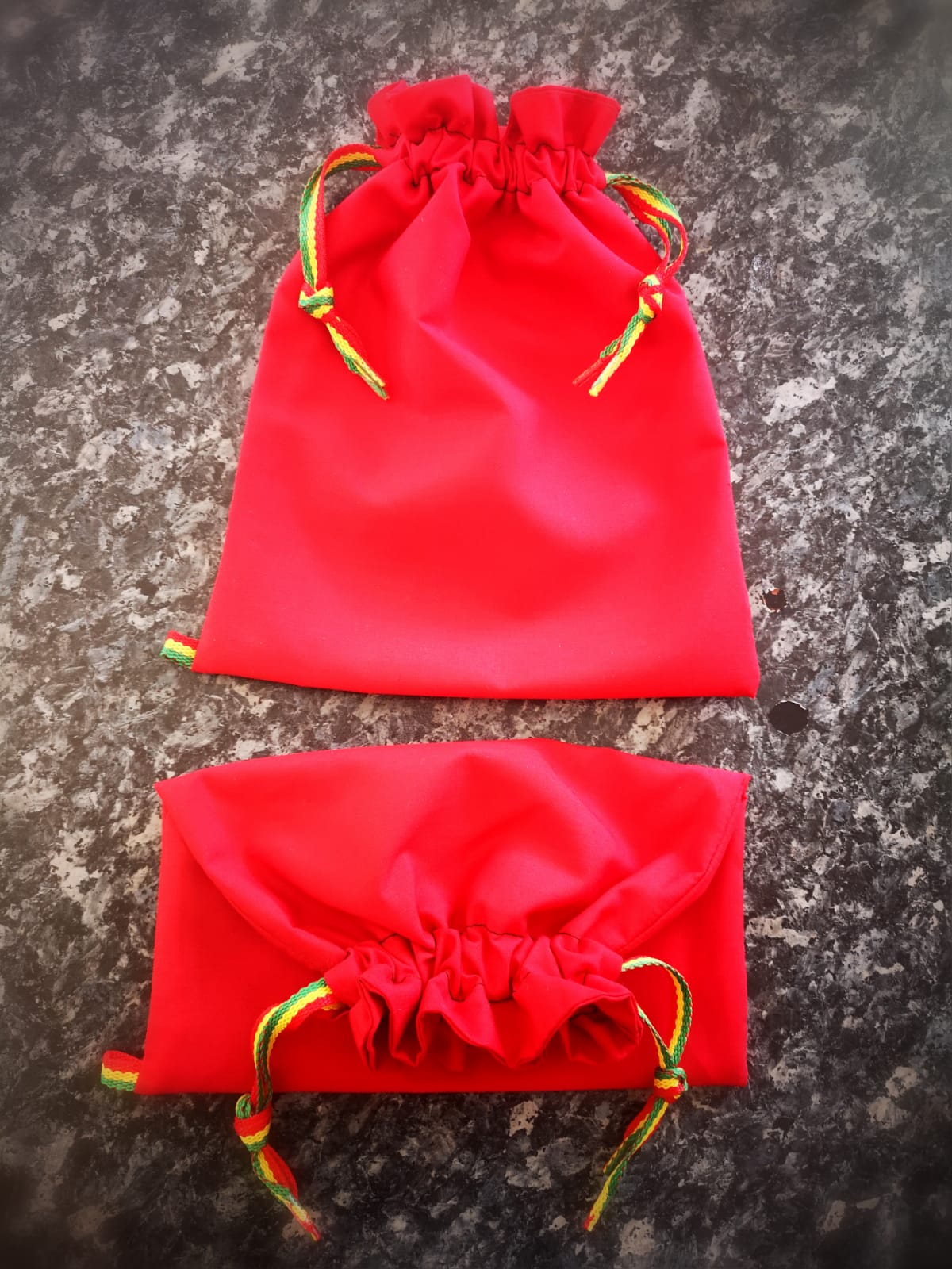 Exclusive unisex, multipurpose draw string bags, hand crafted by "RASTAPPAREL" - Image 3