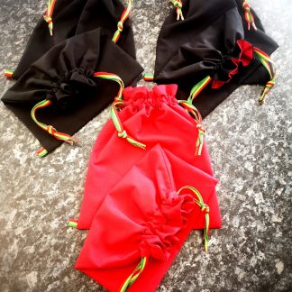 Exclusive unisex, multipurpose draw string bags, hand crafted by "RASTAPPAREL"