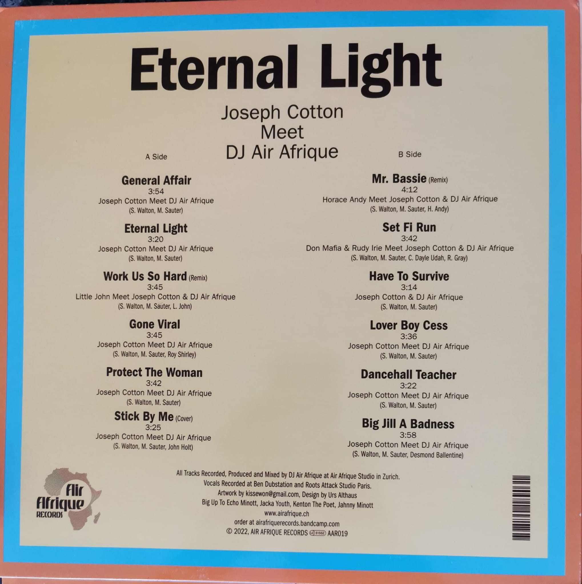 💥🔥💥 BRAND NEW IN STOCK 12" VINYL RECORD LP AIR AFRIQUE "ETERNAL LIGHT" BIG RELEASE! - Image 3