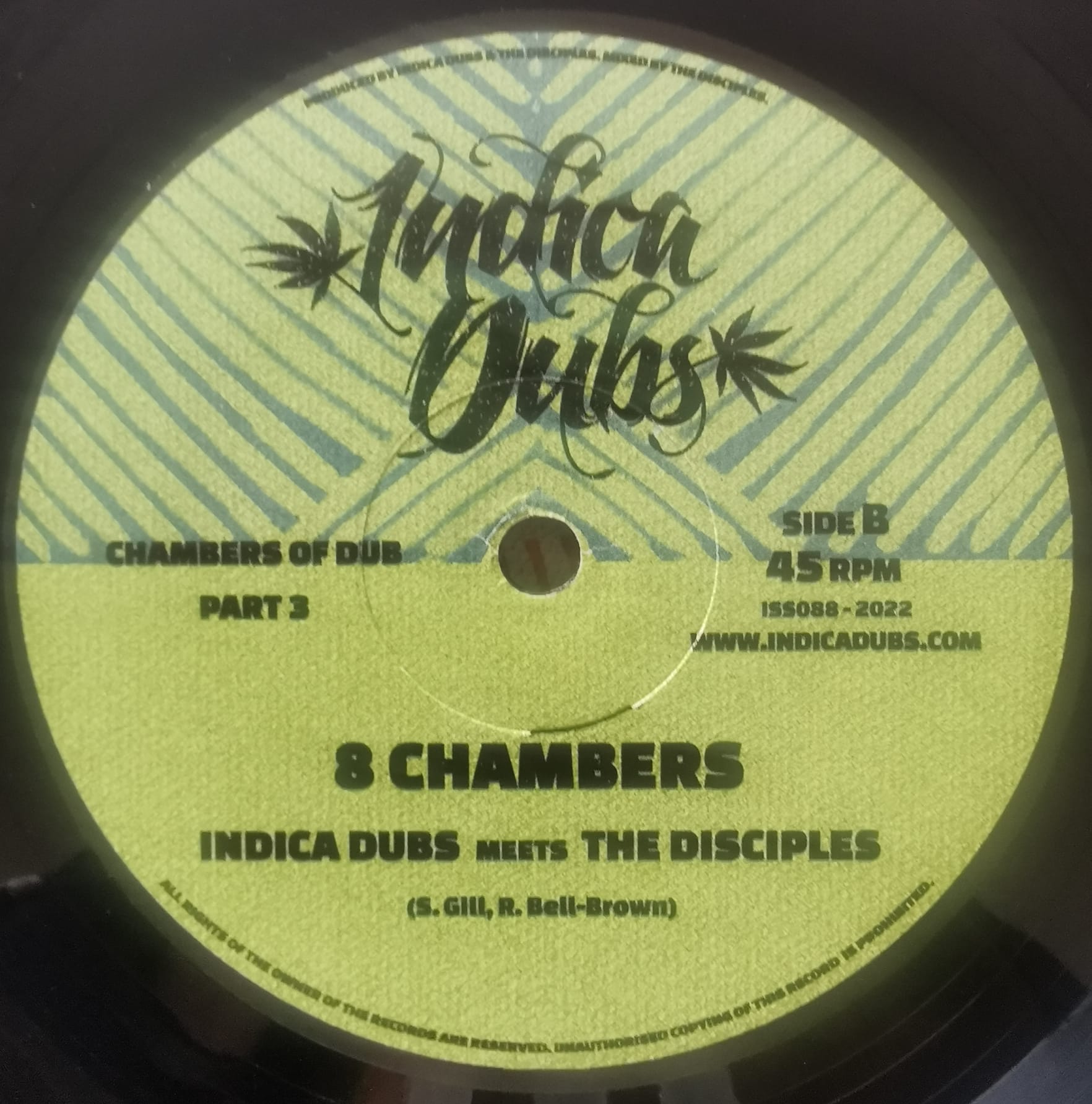 💥🔥💥 BRAND NEW IN-STOCK INDICA DUBS 10″ VINYL RECORD “RAGING STORM / 8 CHAMBERS” MASSIVE TUNE! FROM THE CHAMBERS OF DUB SERIES - Image 2