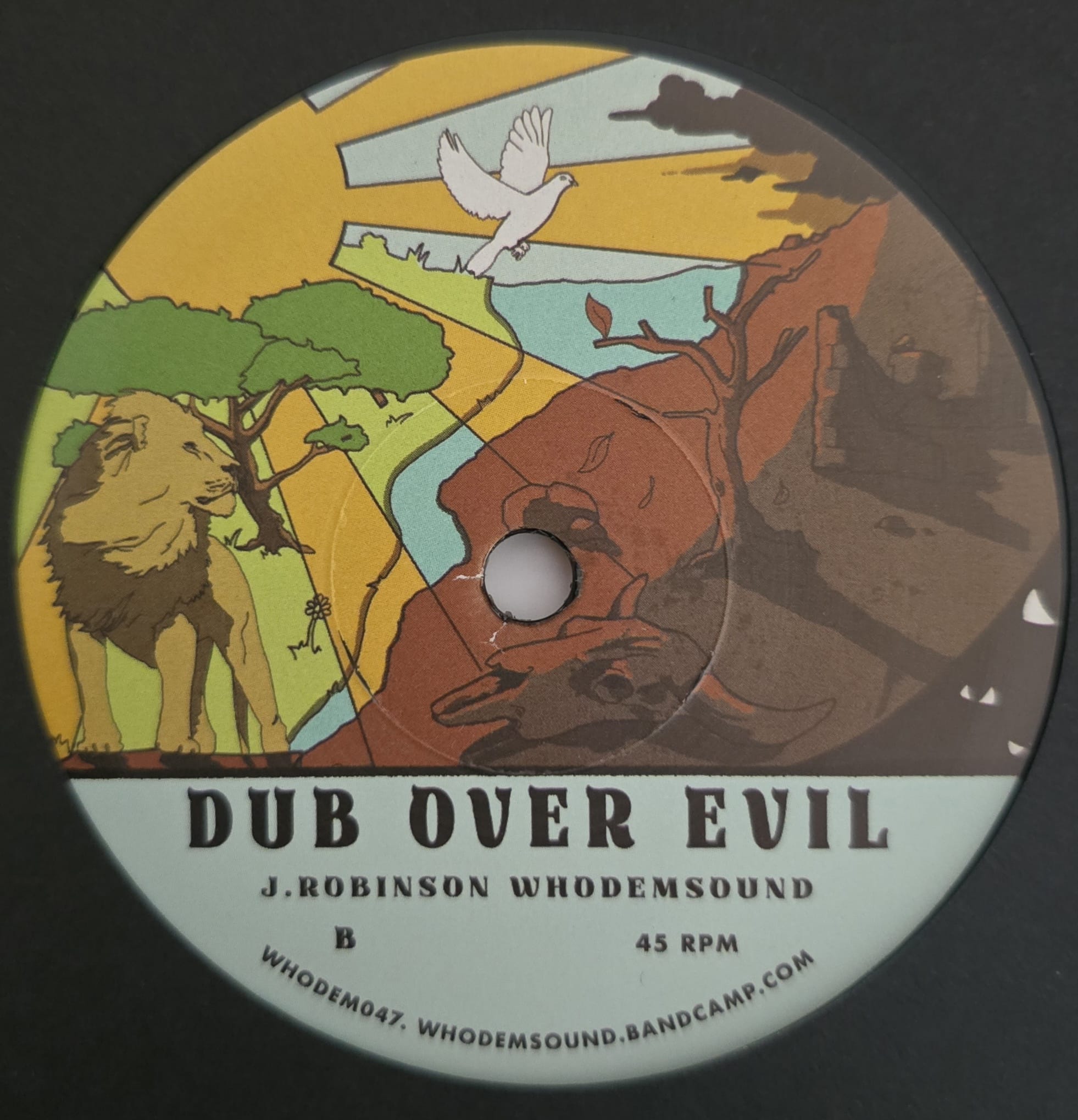💥🔥💥 BRAND NEW IN STOCK 7" VINYL RECORD FROM WHODEMSOUND "GOOD OVER EVIL / DUB OVER EVIL" BIG RELEASE! - Image 2