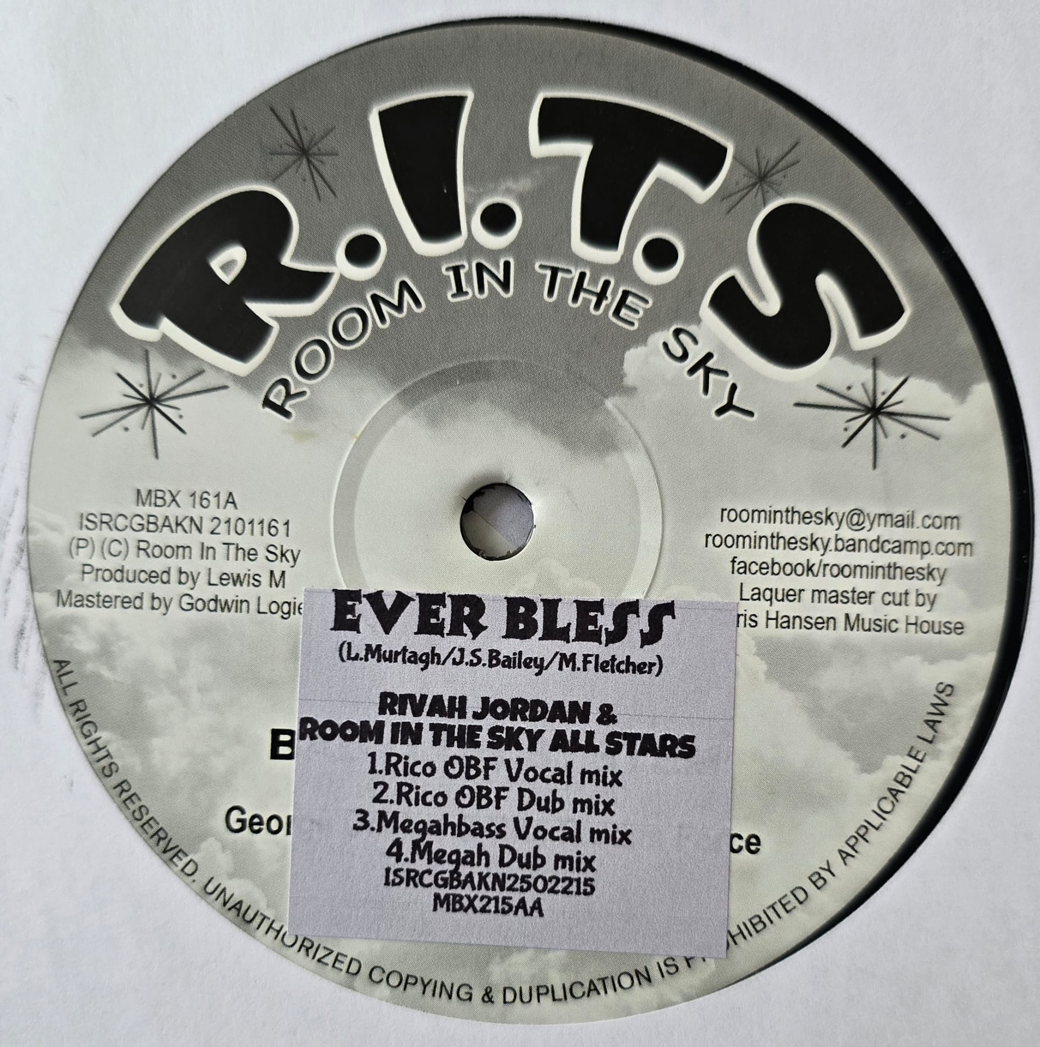 💥🔥💥 BRAND NEW IN STOCK 12" VINYL RECORD ROOM IN THE SKY "MOTHER NATURE / EVER BLESS" BIG RELEASE! - Image 2